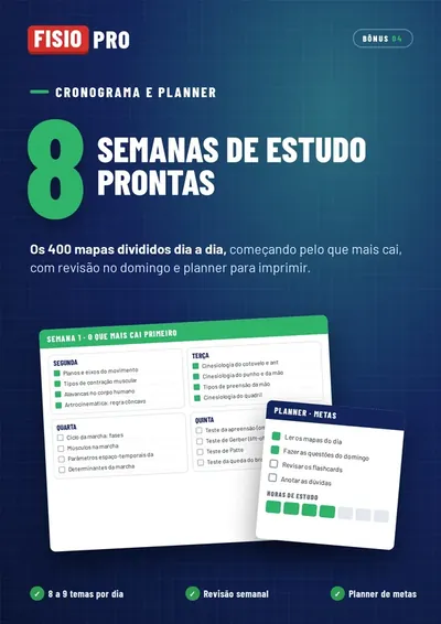 Capa do Bônus #4: cronograma de 8 semanas e planner de estudos