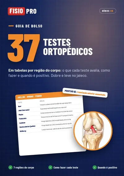 Capa do Bônus #6: guia de bolso de testes ortopédicos