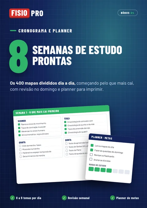 Capa do bônus 4: Cronograma de 8 semanas + planner