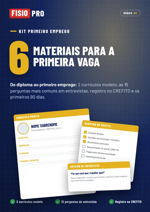 Capa do bônus 8: Kit primeiro emprego
